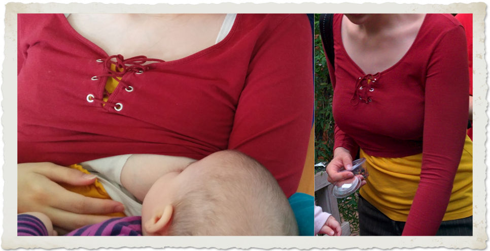 DIY Stillshirt aus Altkleidern nähen DIY Stillshirt aus Altkleidern nähen