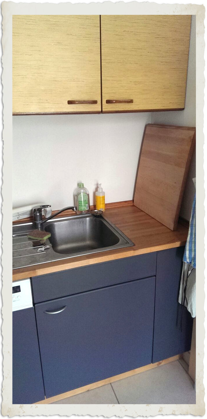 Küche verschönern direkter Vergleich Vorher Nachher